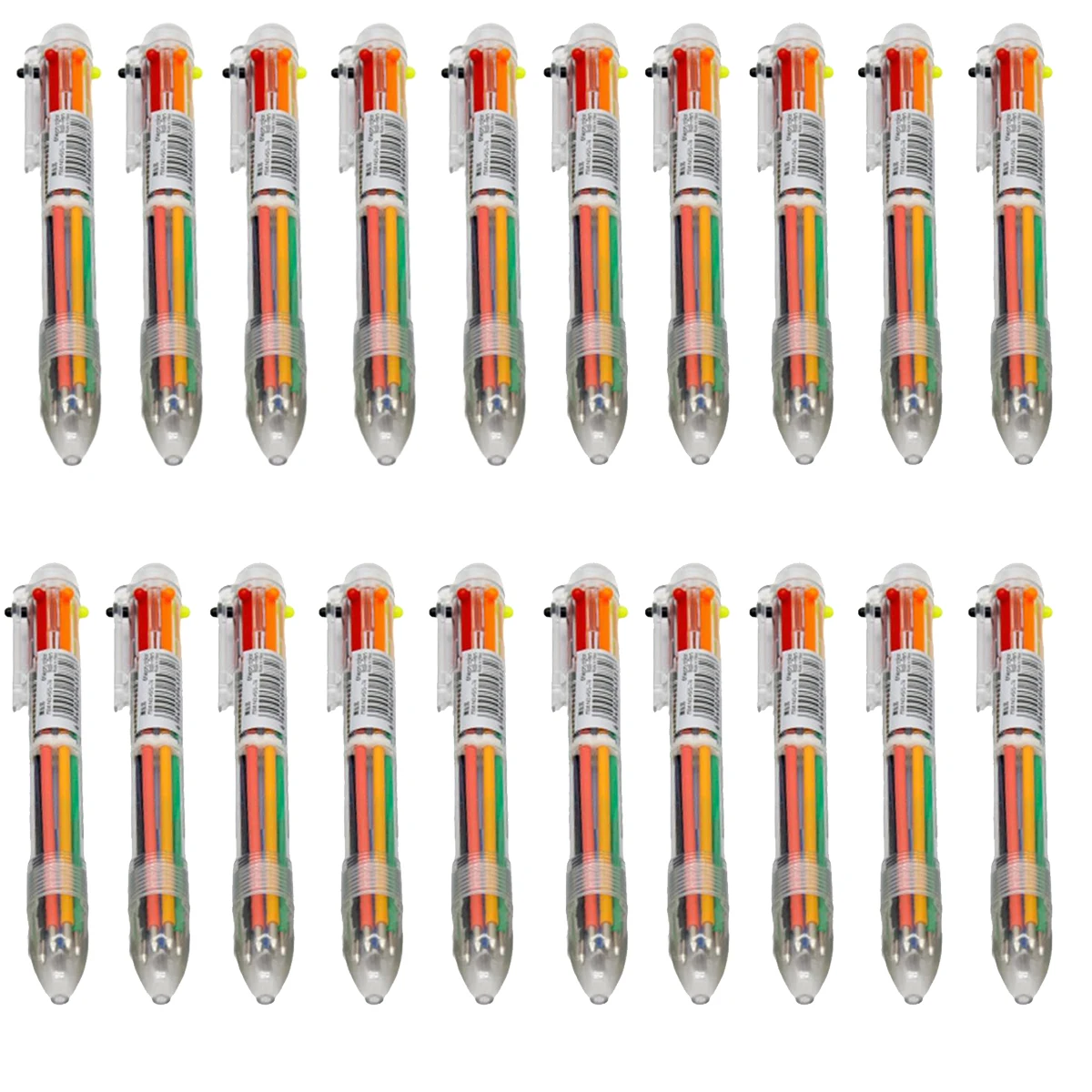 5/10/20 Pack 6-in-1 Multicolor Pen for Children Gift Kids Party Favors, 6-Color Fun Kawaii Ballpoint Pens Office School Supplies