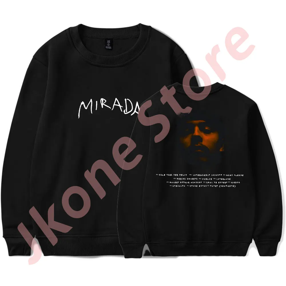 

Ivan Cornejo Tracklist Crewneck 2024 Mirada Tour Logo Merch Women Men Fashion HipHop Long Sleeve Sweatshirts