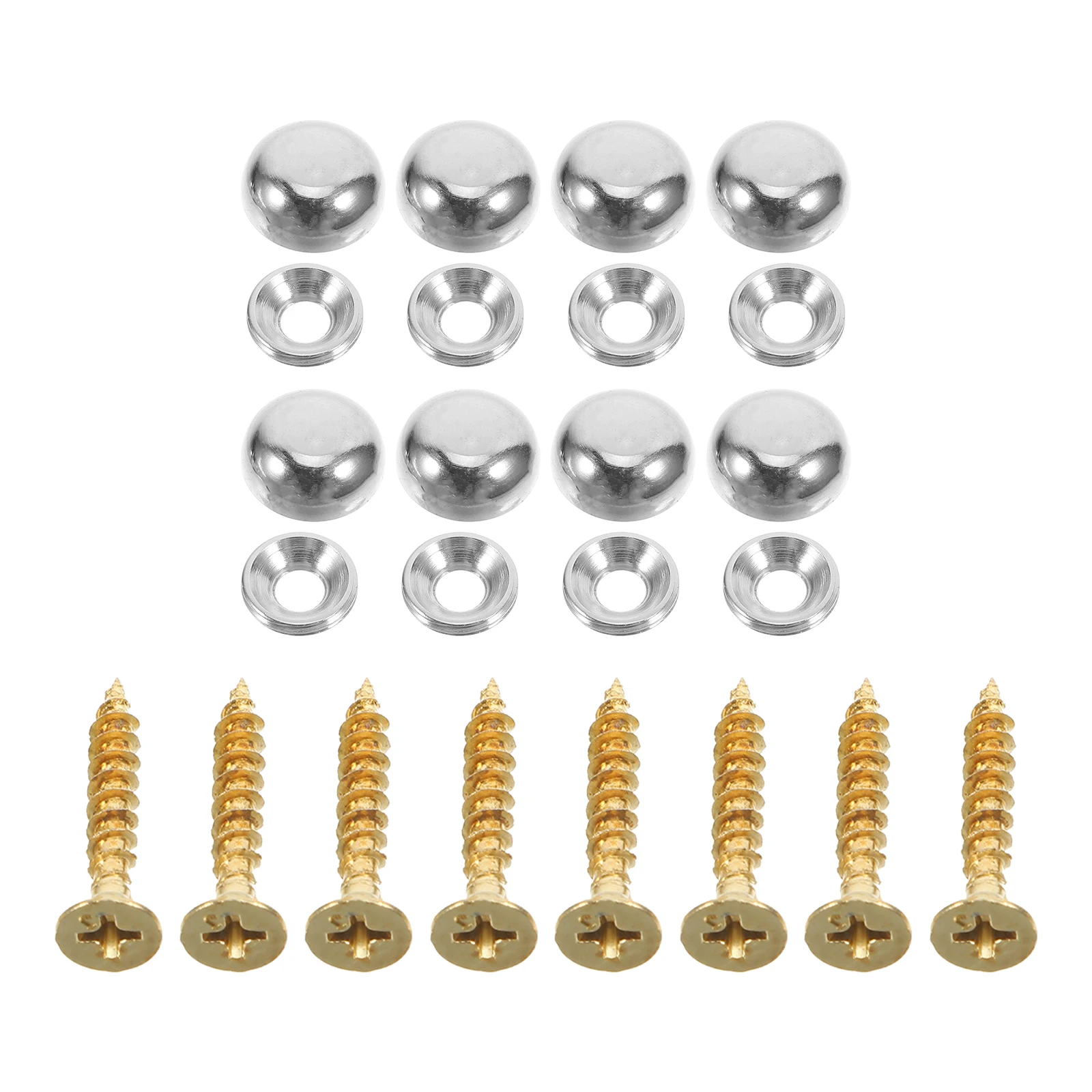 

8pcs Decorative Screws Cover Caps Furniture Hardware Curved Self Tapping Wall Mount Fasteners Screw Fixing Cap