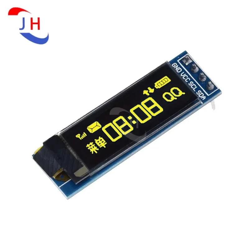 1 قطعة 0.91 بوصة OLED وحدة 0.91 "أبيض/أزرق/أصفر OLED 128X32 OLED LCD LED SSD1306 وحدة عرض IIC التواصل لاردوينو