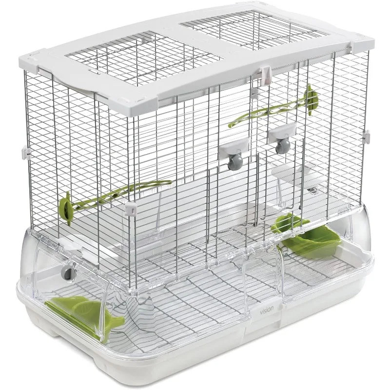 Imagem -04 - Wire Bird Cage para Periquitos M02 Casa para Tentilhões e Canárias Médio Alto