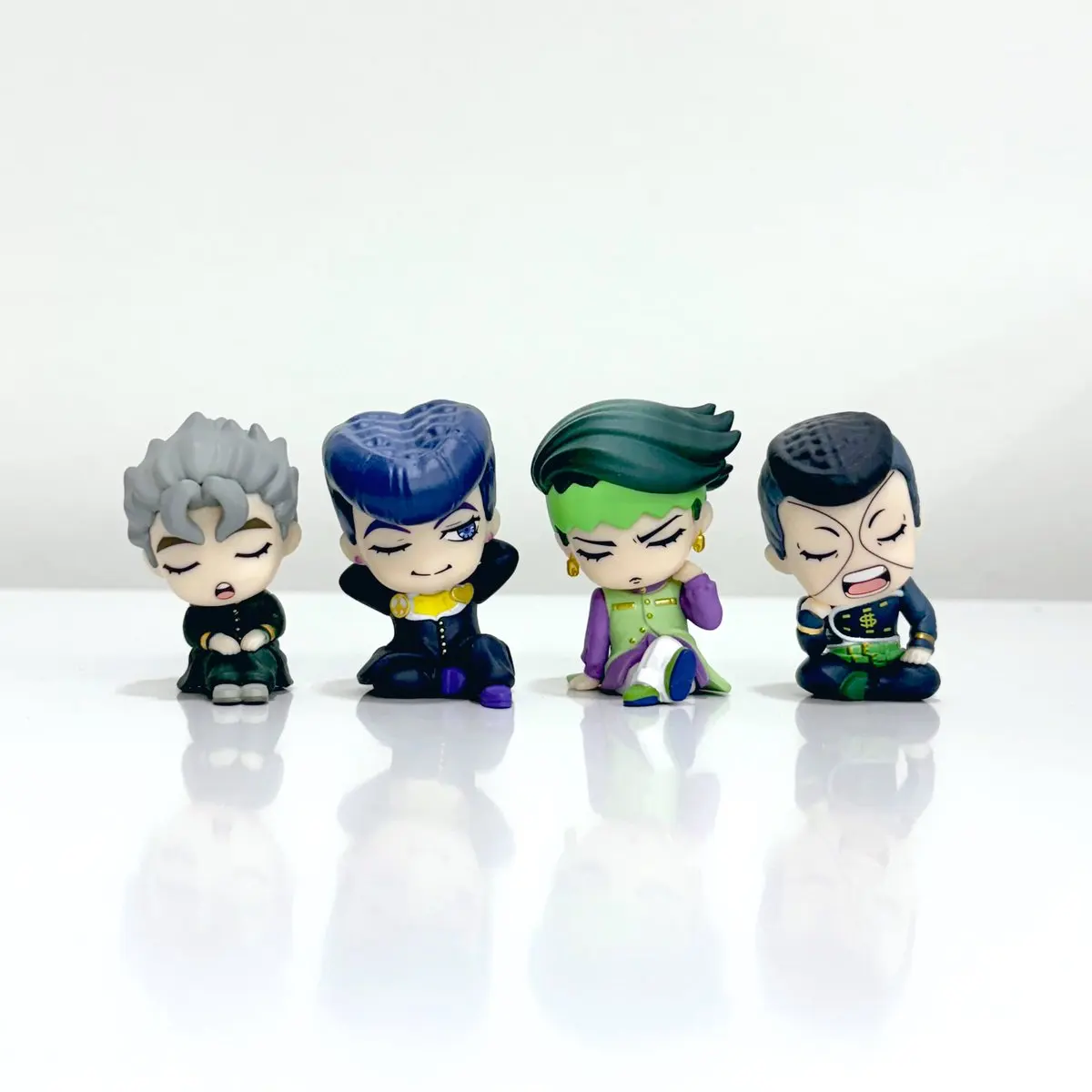Juguetes originales en cápsula kawaii, figura Shoulder-Zun. Figuras de Josuke Koichi de JoJo's Bizarre Adventure: Diamantes Irrompibles