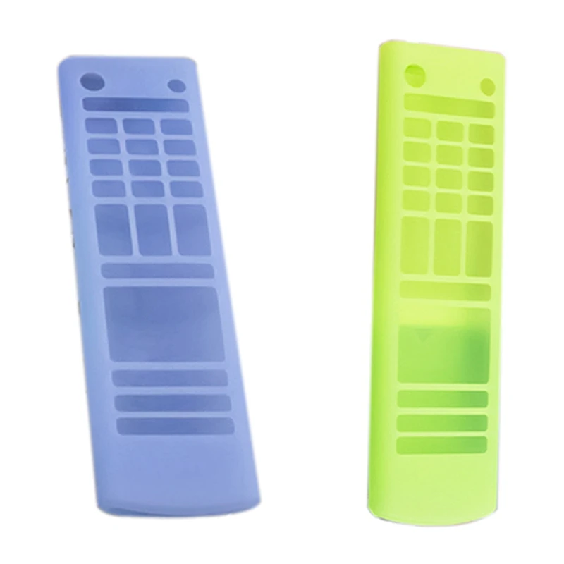 Hot TTKK 2 Pcs Silicone Case For LG Smart TV Remote Control Shockproof Holder Cover, Luminous Blue & Luminous Green