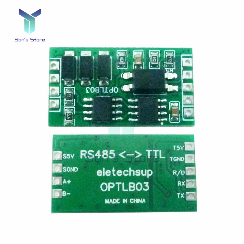 PLC MCU FPGA용 산업용 등급 RS485 - TTL232 UART 절연 통신 서지 보호 모듈