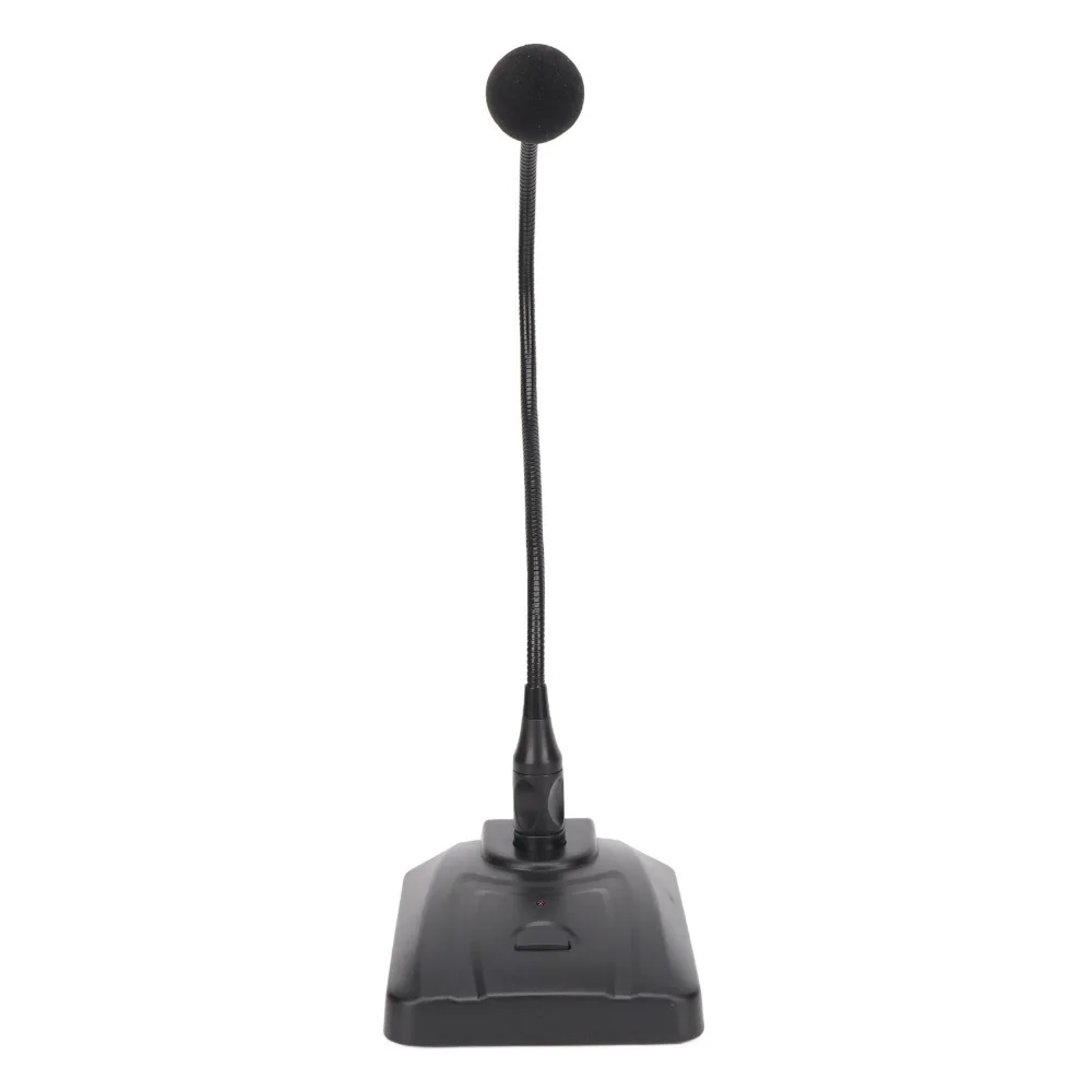 6.35mm Connector Gooseneck Condenser Microphone Cardioid Pattern Desktop Wired Microphone Podcast Condenser Mic