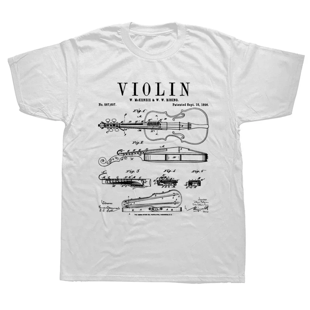 T-shirt manches courtes homme, streetwear estival humoristique, en coton, avec image d'anatomie du violon