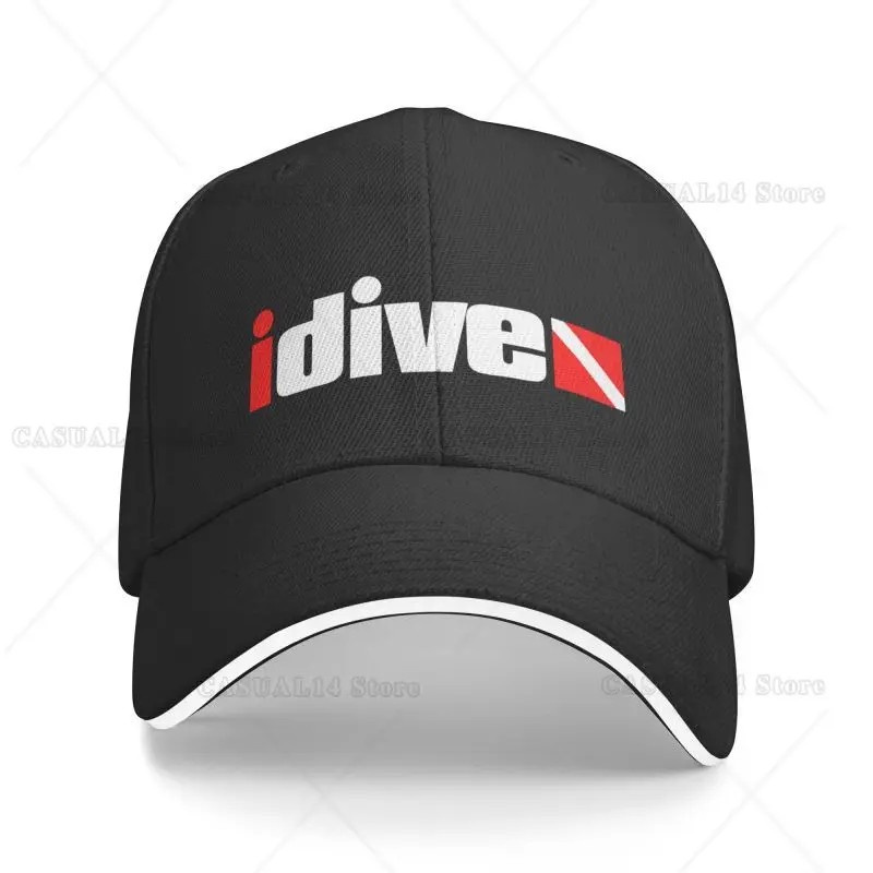 

Personalized Fashion I Love Dive Baseball Cap Men Women Breathable Scuba Diving Lover Gift Dad Hat Outdoor