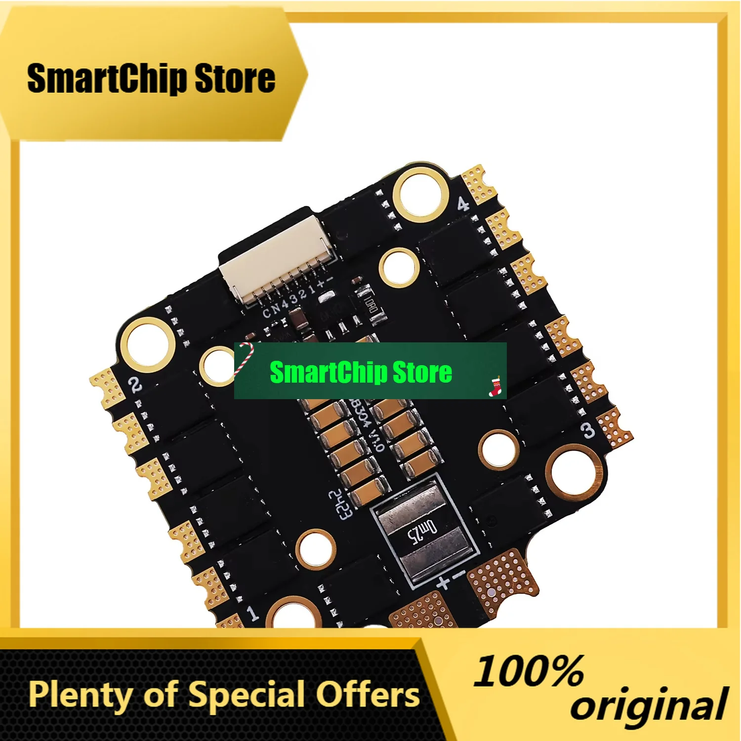 SmCpHakrc 8B50A 50A 2-6S 4in1 BLHeli_S 20x20mm/30.5x30.5mm ESC