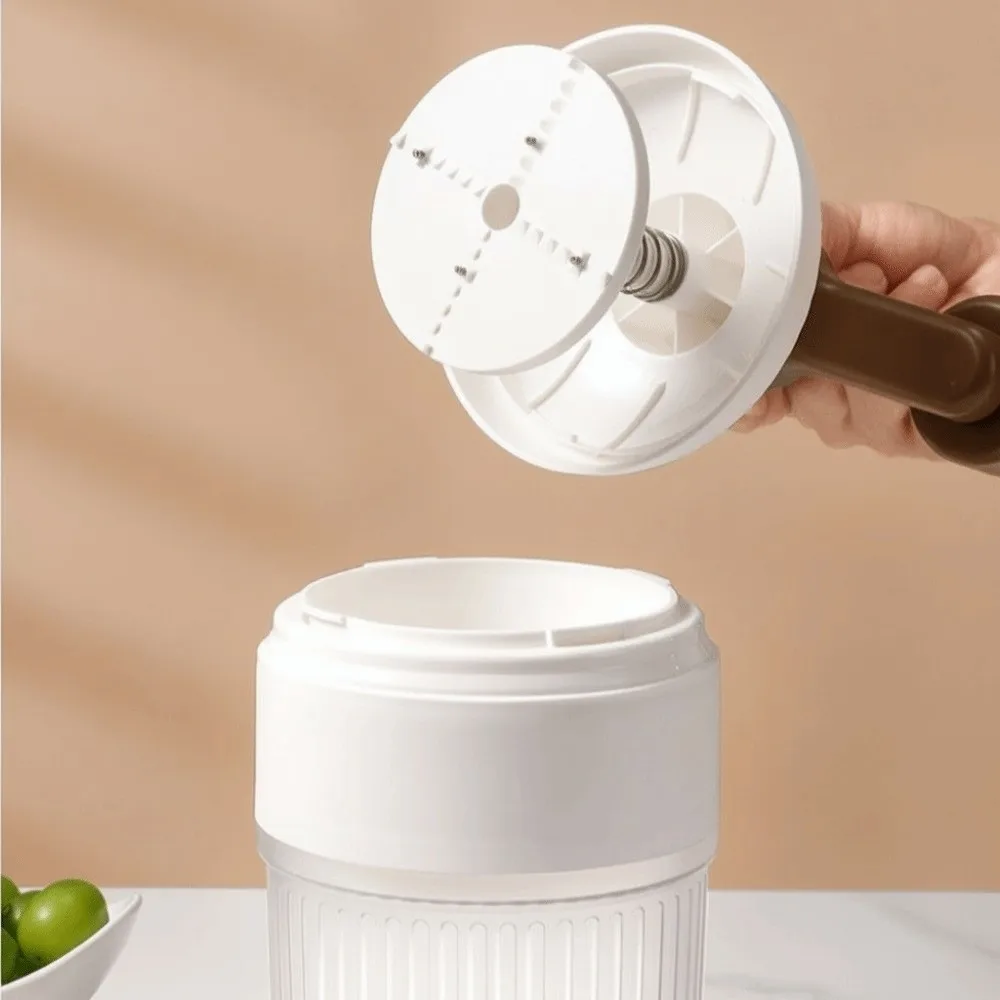 Portable Plastic Ice Crusher Manual Operation Mini Shaved Ice Machine Milkshake Hand Operated Ice Maker Home