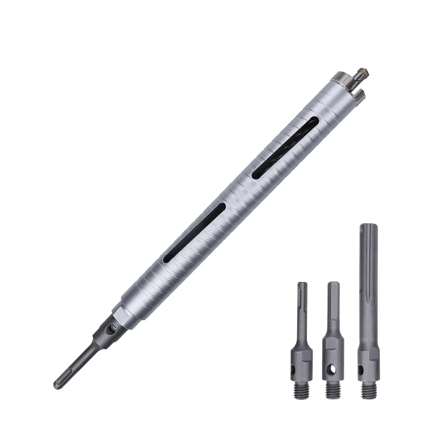 

Алмазное сверло 1-1/8 дюйма, глубина сверления 10 дюймов для бетона и кирпича, в комплекте с адаптерами SDS Plus/Max/Hex