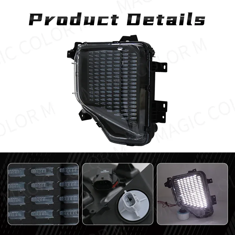 Fog Lamp Assembly Fit For Mitsubishi L200 Triton Colt 2019 2020 2021 2022 LED Daytime Running Lights Headlights Yellow White