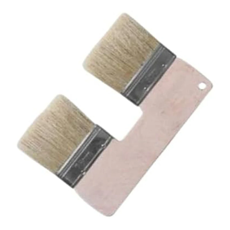 Double Paint Brush,3In Doublehead Painting Brush,Bristle Art Flat Texture Brush,Art Wall Painting Double Paint Brush