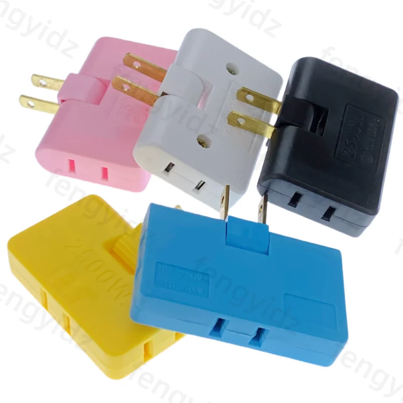 US Plug 180 Degree Rotatable Socket Converter 3 in 1 US Extension Plug Multi-Plug Mini Slim Wireless Outlet Adapter Sockets