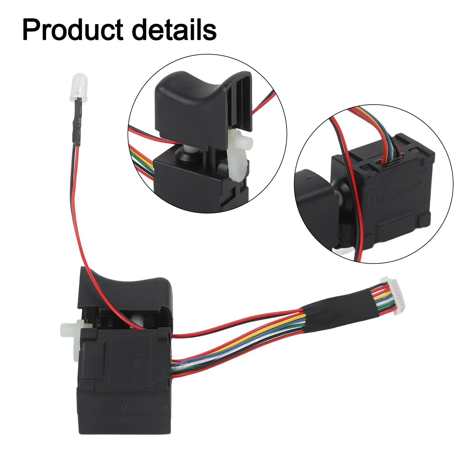 Small Body Stable Performance Convenient Light Trigger Switch 1pcs Cordless Electric Replace Trigger Switch 36V
