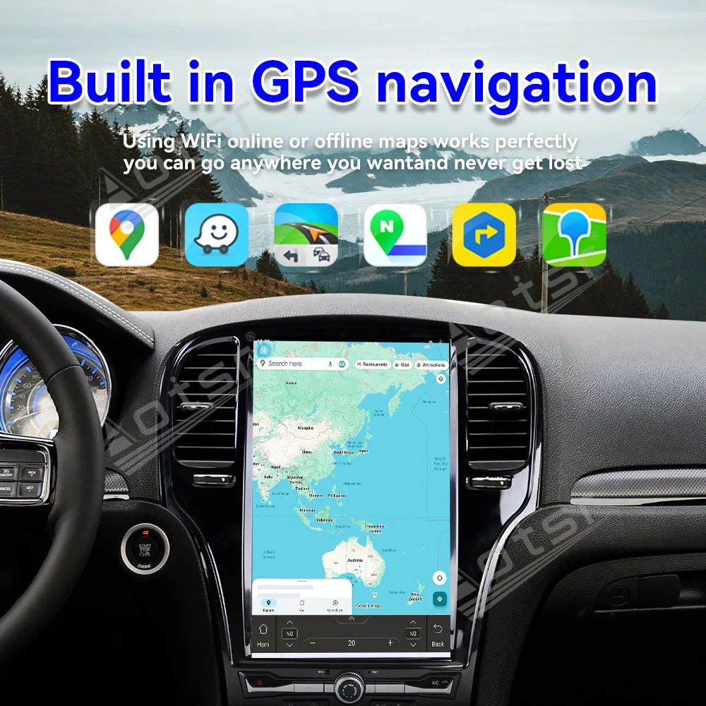 

14.5inch Vertical Screen Car Radio For Chrysler 300C 2011-2013 Car Multimedia Video Player GPS Navigation Carplay Unit Wireless