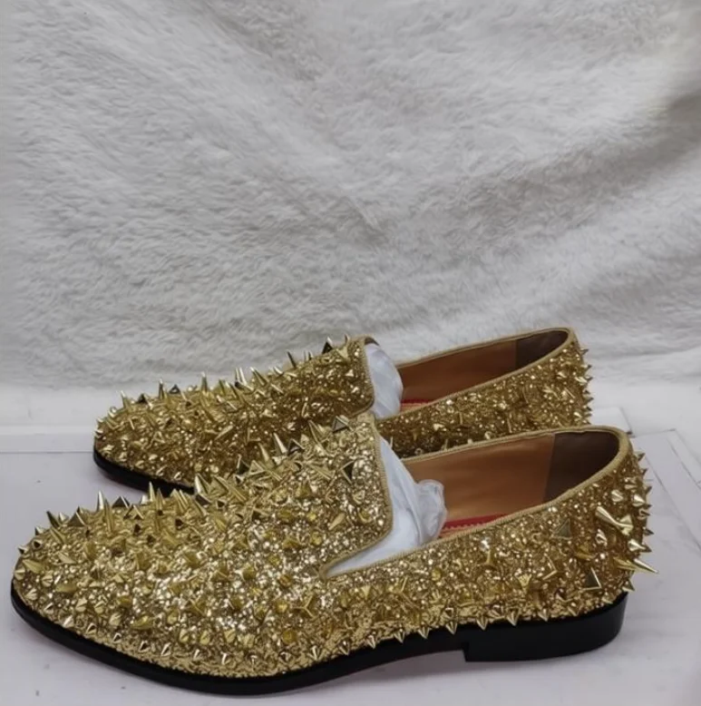dress shoe loafers men with gold shiny gold leather men tassel loafer shoes main image 0
