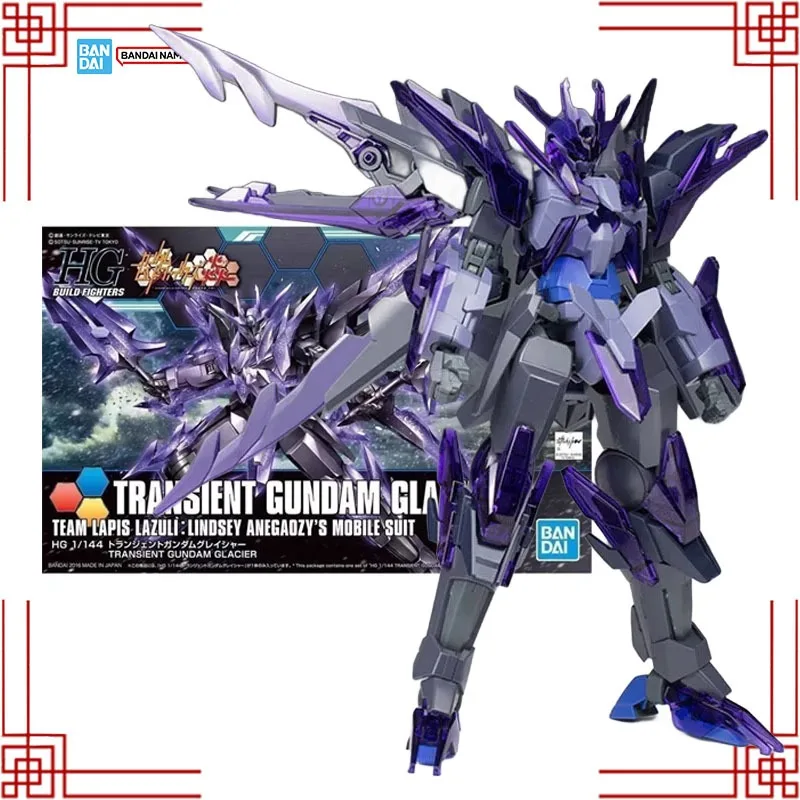 

Комплект модели Bandai Gundam, натуральная HGBF 1/144 Transient Gundam Glacier, аниме-фигурка, коллекционная модель Gunpla, игрушки для мальчиков, подарки