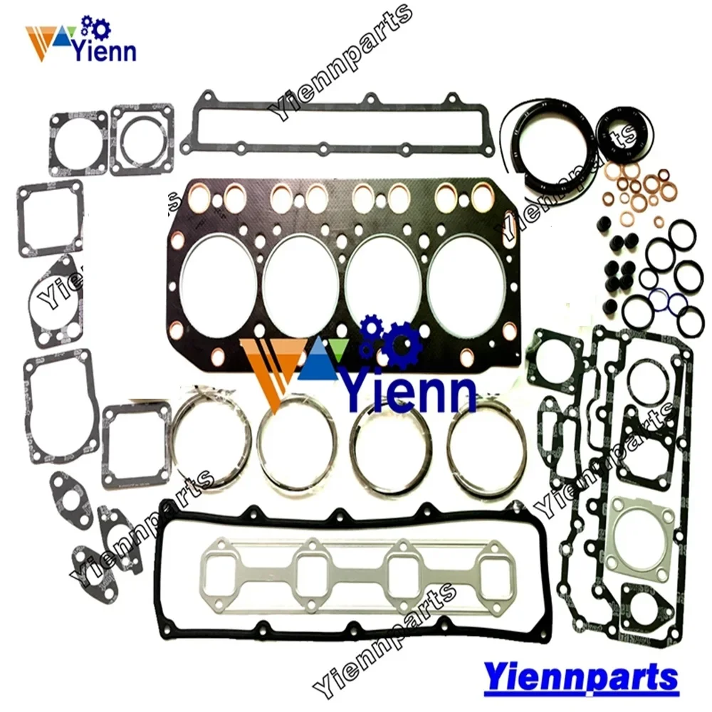 

Для Yanmar 4TN100E-SD1 4TN100E-SD2 4TN100 комплект поршневых колец полный комплект прокладок для ремонта двигателя запасные части 4TN100TL-GH