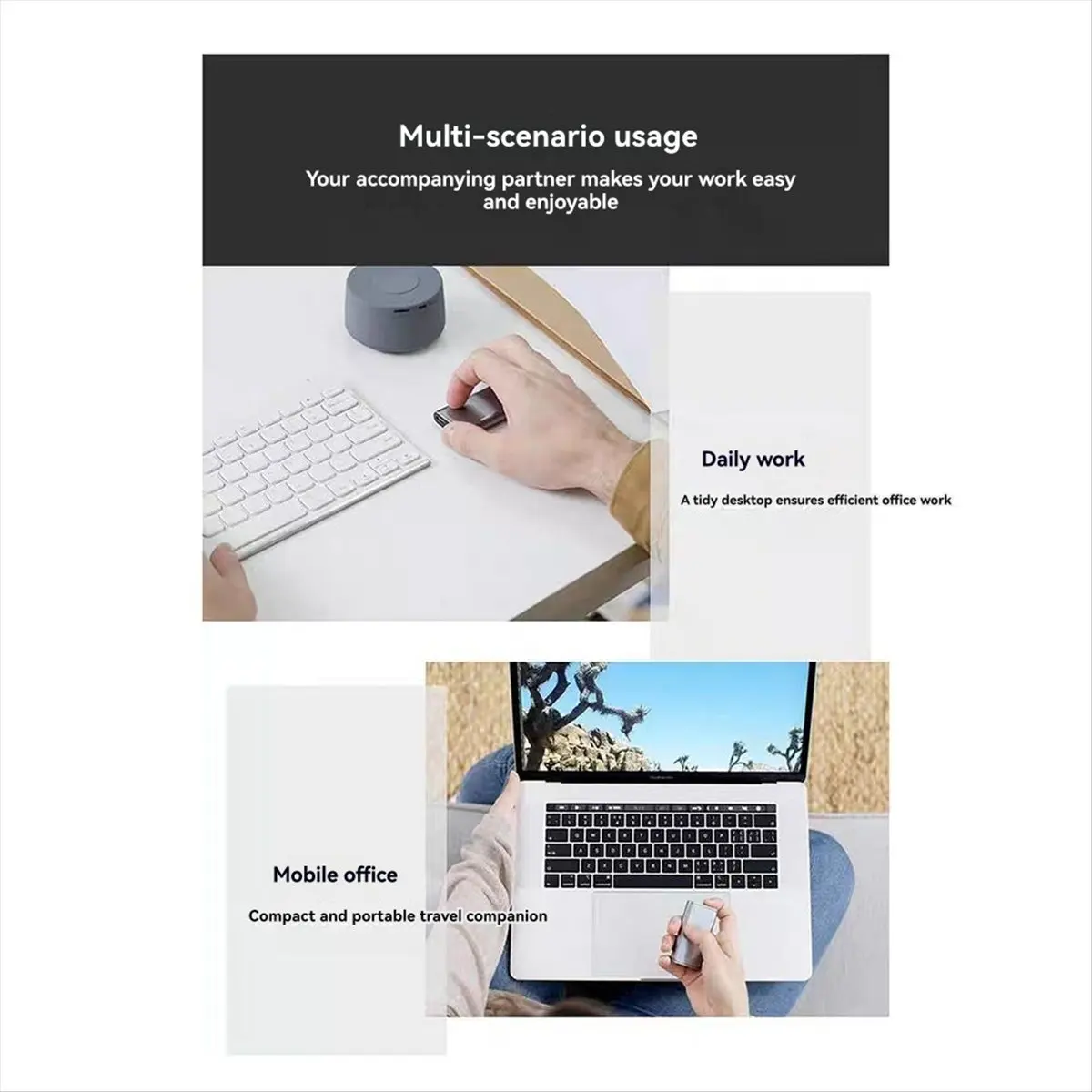 HowAA87 Smart Air Mouse Dual-Mode Switching Wireless Bluetooth Type-C Touch Screen Wireless Distance 10 Meters Touch + Button