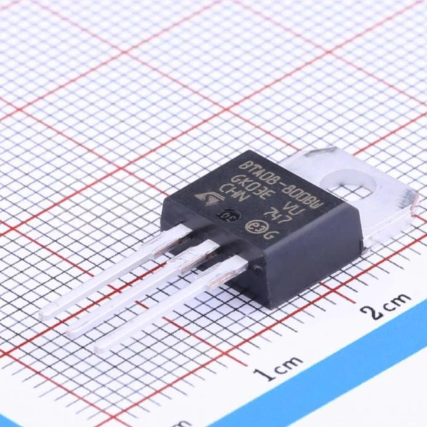 10Pcs Bta08-800Bwrg To-220Ab-3 New Original Thyristor Scr 50Ma 800V 8A 1 Bidirectional Triac 1.3V Triac Alternistor Bta08-800Bw