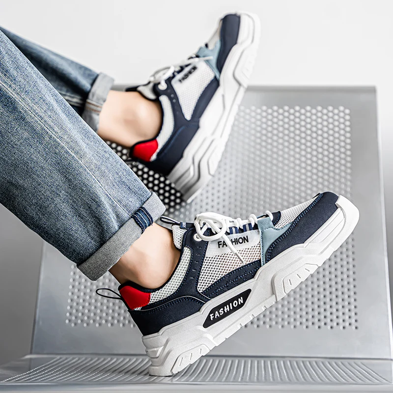 

Designer Shoes Men New Style Summer Breathable Wild Mesh Sports Casual Youth Increase Old Fashion Men's Shoes Sneakers