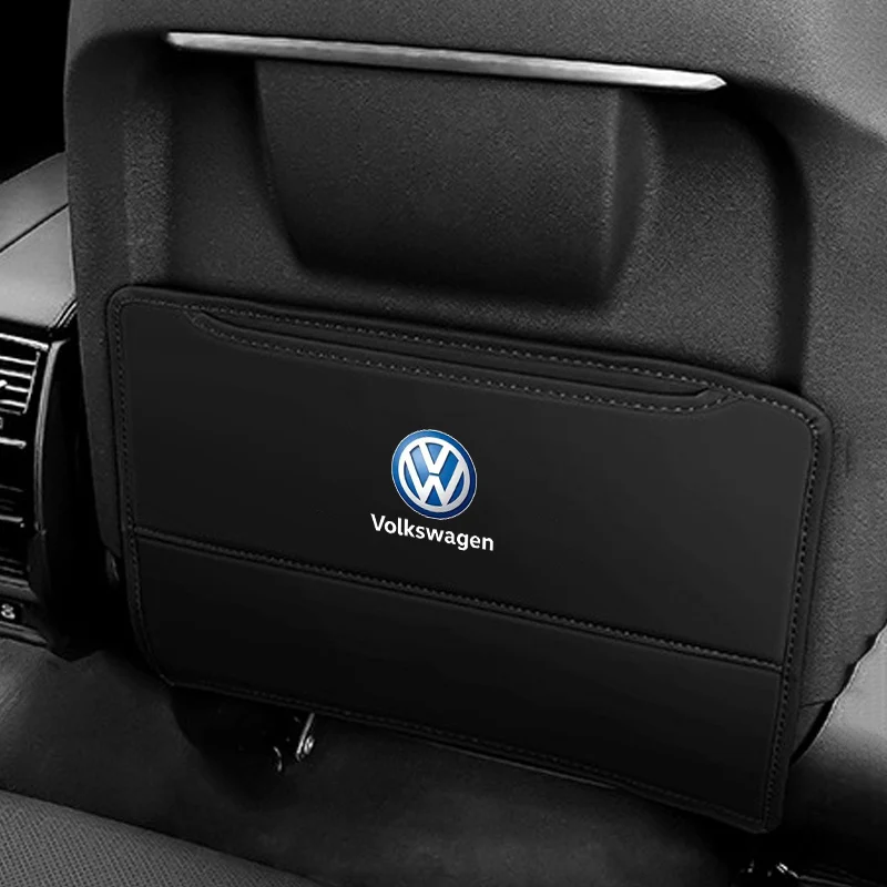 For VW Volkswagen Golf 5 6 7 Polo Passat Tiguan Touran Jetta Rline GTI High Quality Car Seat Back Protector PU Leather Covers