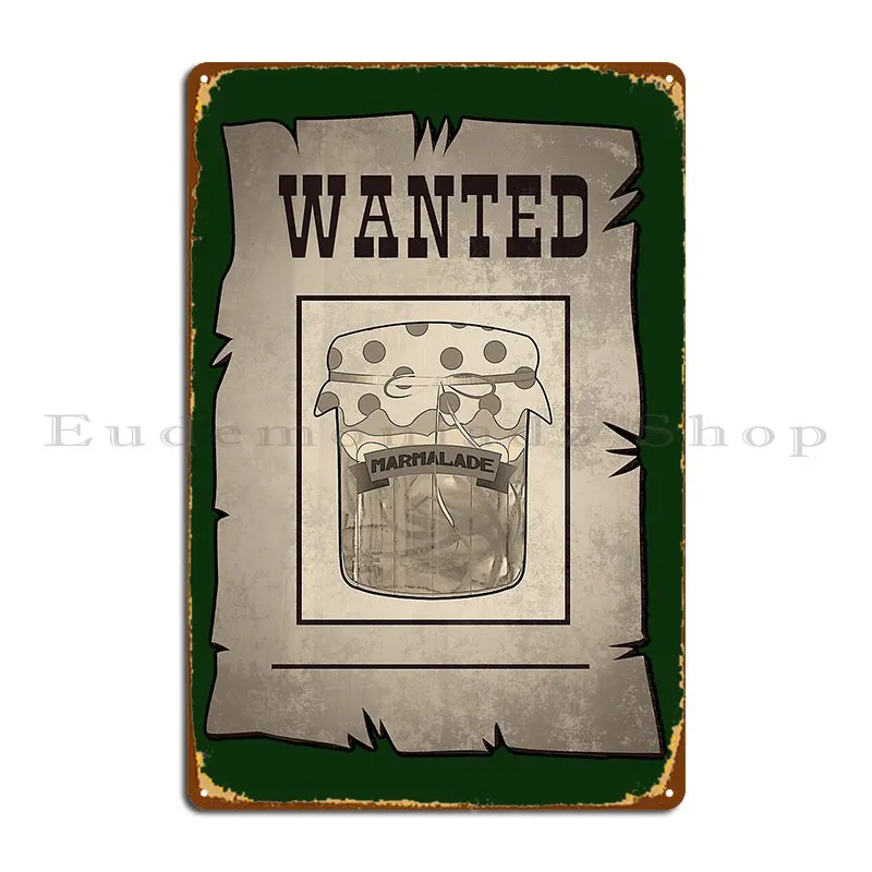 Wanted Marmalade Poster Metal Sign Classic Retro Living Room Printed Club Party Tin Sign Poster