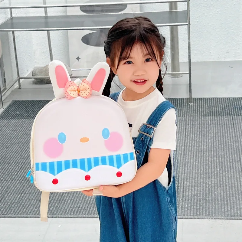 Girls Backpack Cute Rabbit Kindergarten School Bag Fashion Cartoon Shoulders Bag High-capacity Outdoors Travel Bag Kids Gifts