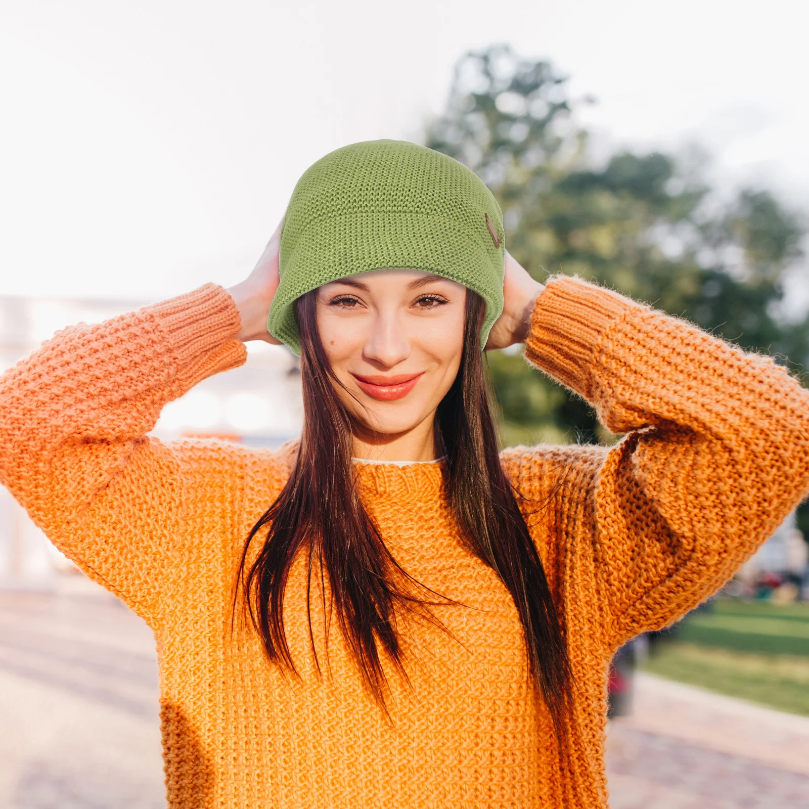 Winter Beanie Hat Comfortable Warm Thickened Lightweight Outdoor Cap Breathable Women Winter Hat for Travel Walking Daily Wear