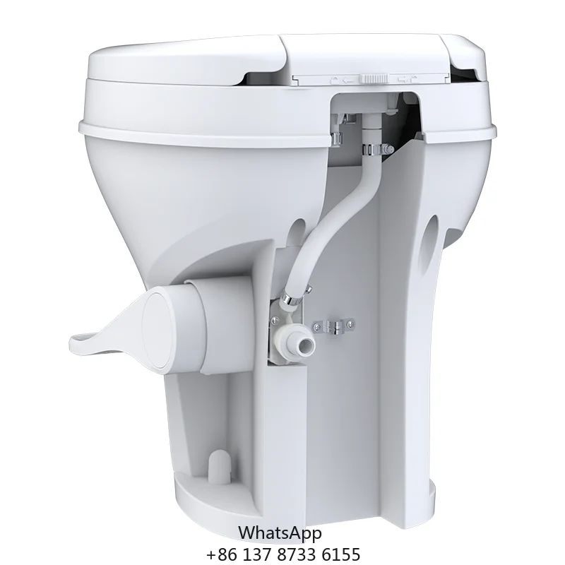 SEAFLO RV Toilet Easy To Install Rv Camper Toilet With Adjustable Water Flow Residential Height RV Toilet