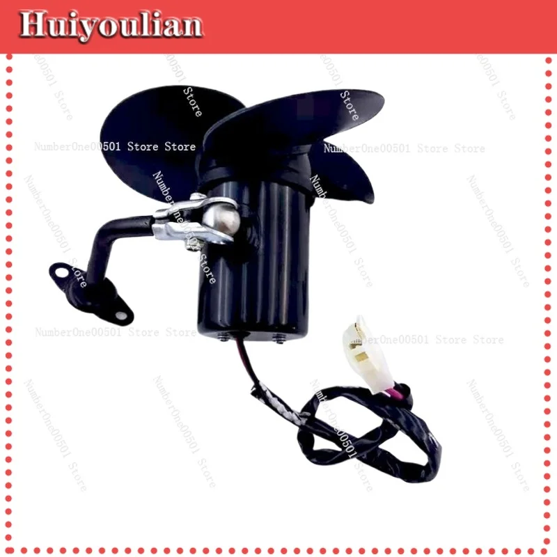 

5 Inch Silicone Car Fan 12V 24V Vehicle Cooling Fan for Bus Truck Driver Cabin Mini Air Fan Automotive Blower
