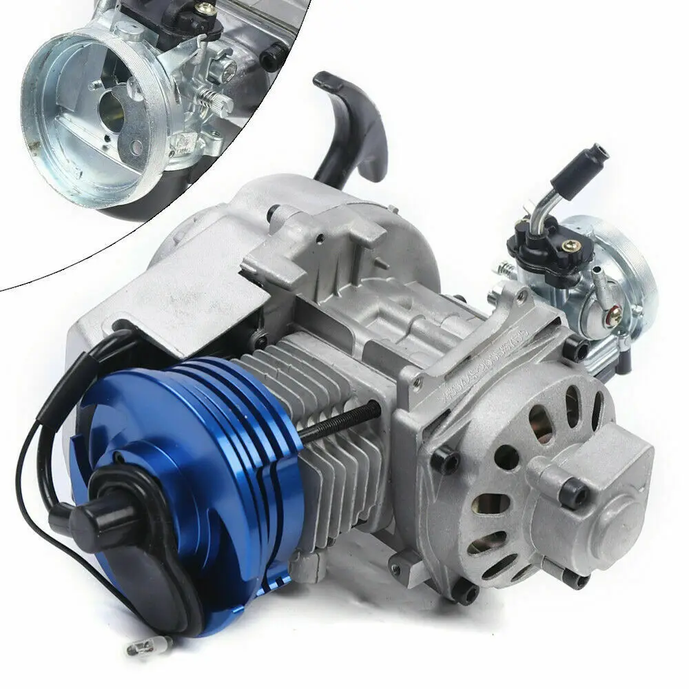 49/50cc  Racing Engine Motor For Pocket/Quad/Dirt Bike Mini ATV Scooter 1800W 11000rmp Aluminum 2 Stroke