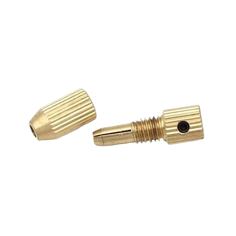 다중 유형 미니 드릴 콜레트 척 2.0mm 샤프트 구멍 황동 모터 샤프트 클램프 황동 척 어댑터 전동 공구 액세서리