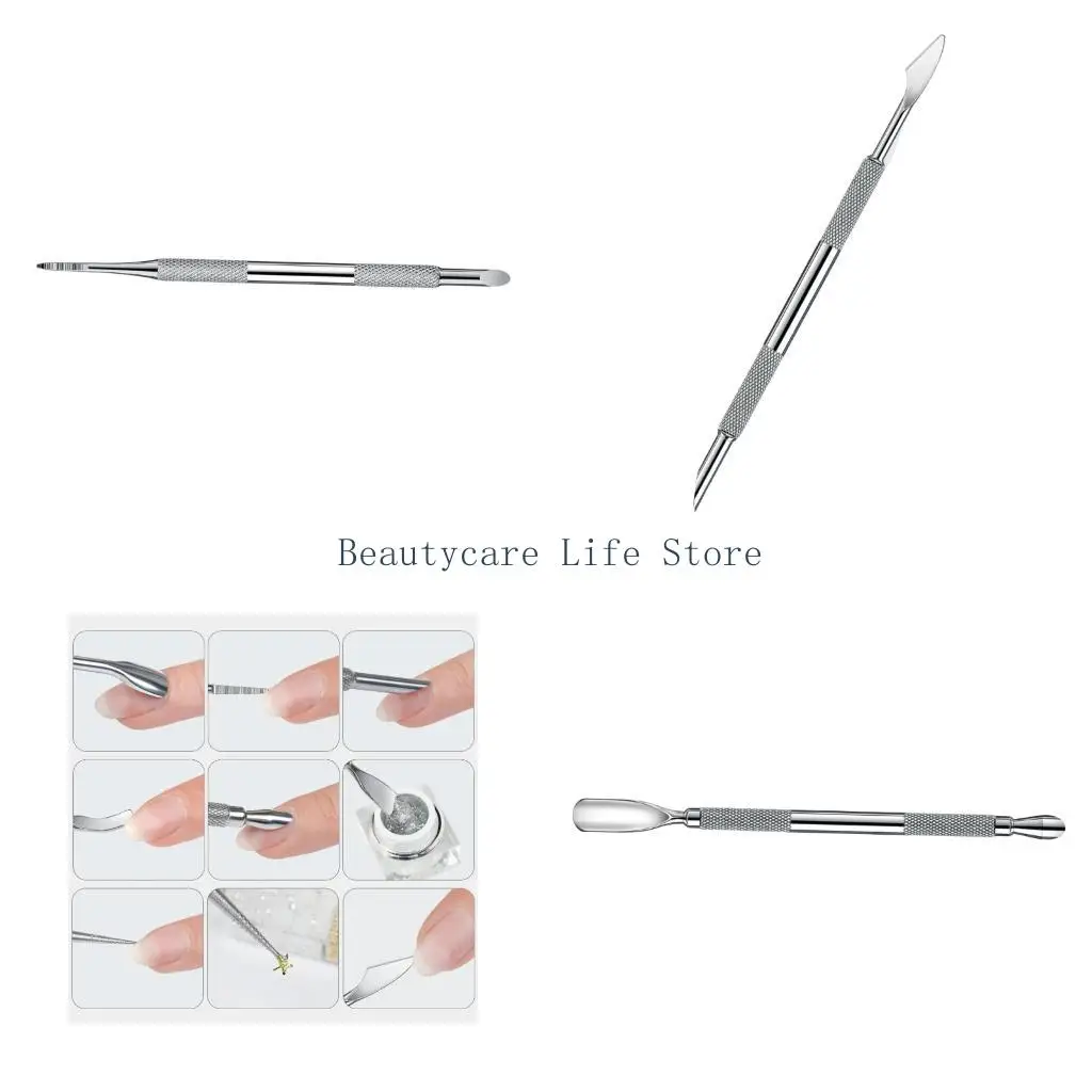 652C Metall Nuthine Remover Nagelreiniger Maniküre- und Pediküre -Werkzeug Nuthunusschieber