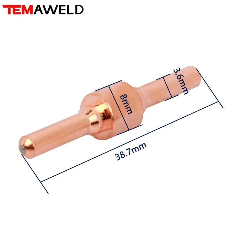 Imagem -02 - Bico de Consumíveis Estendidos Eletrodos e Bicos de Ponta Longa Tocha de Plasma de ar Corte de Cortador Pt31 Lg40 40a 20 Pcs 40 Pcs