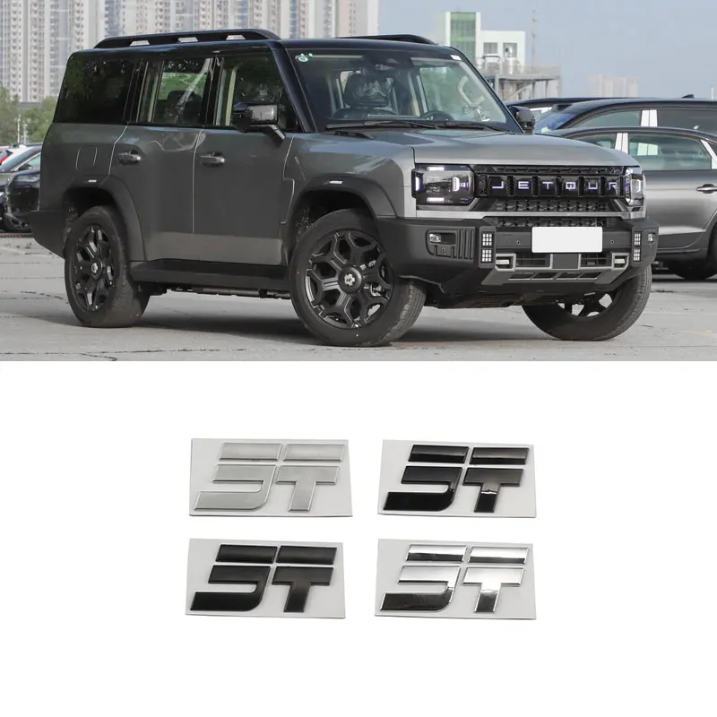 ST trunk logo JT emblem car stickers for JETOUR T2 hood cover   label refit rear tail box side fender Mountain Sea L6 L9 parts