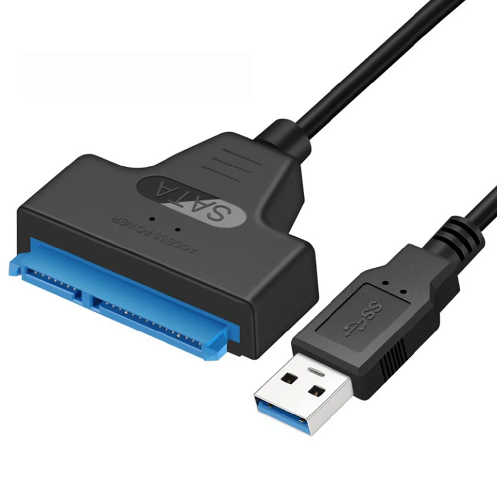 USB 3.0 إلى SATA 22 Pin Cable Sata إلى USB 3.0 محول محول دعم 2.5/3.5 بوصة محرك الأقراص الصلبة الخارجي SSD Sata