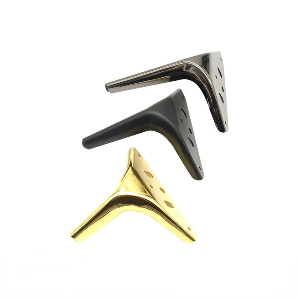 150mm Round Triangle Corner Table Replacement Part Furniture Legs for Dresser Cabinet Cupboard Metal Furniture Hardware Legs