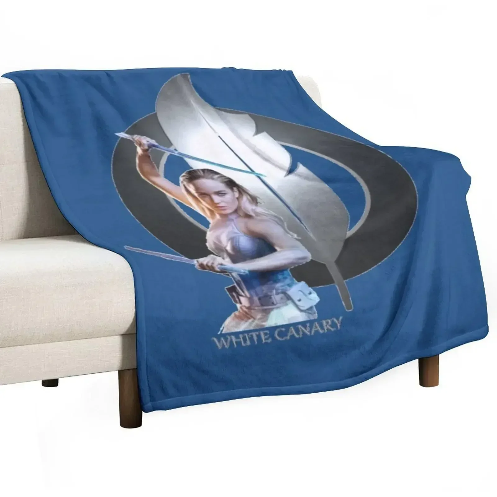 White Canary Throw Blanket Furry Decorative Beds Blankets