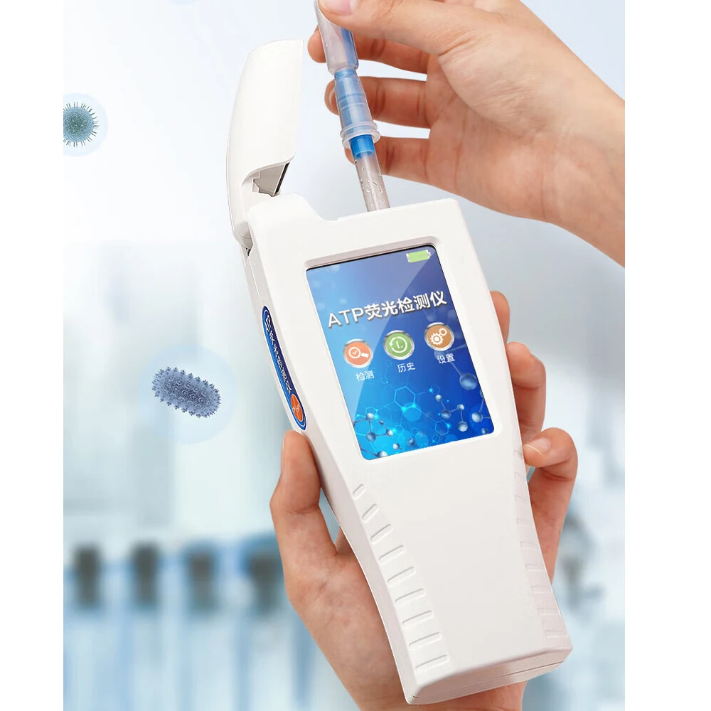 Portable ATP  Detector Bacteria Microbial Surface Cleanliness Tester for Hotel Restaurant Public Area Hygiene Inspec