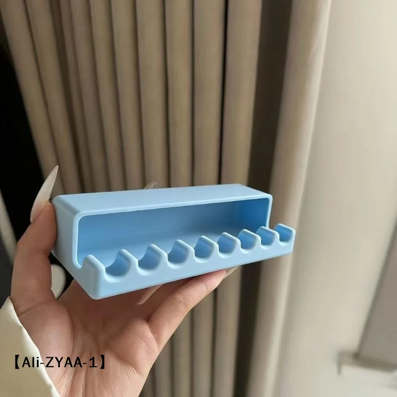 【A】Plastic Brush Holder Easy To Clean Convenient To Carry Space Saving Watercolor Nail Polish Blackout Pen Holder