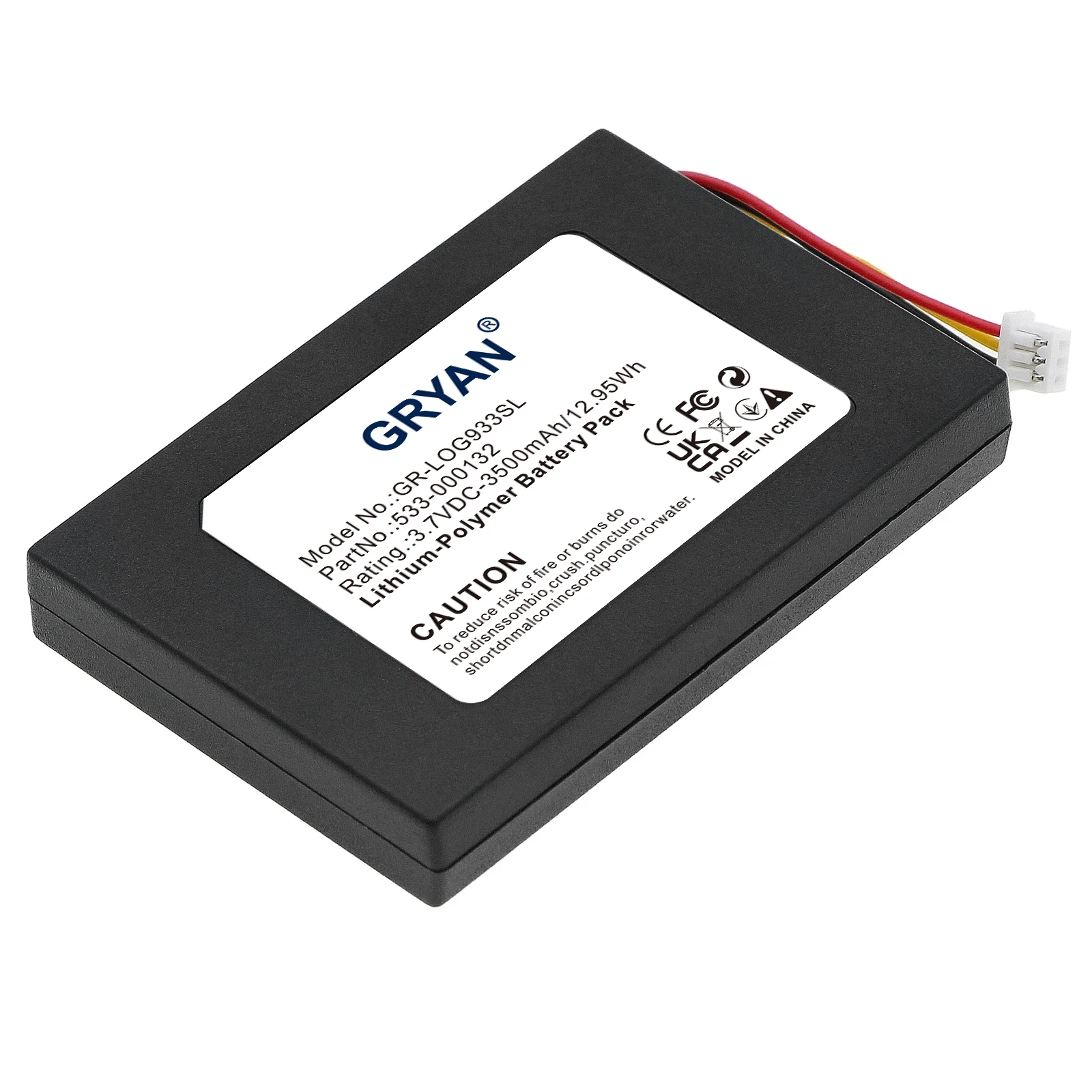 GRYAN Brand-New 3500mAh 533-000132 Mouse Battery For Logitech G533 G933 G533S G933S G935