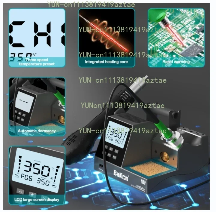 670W 2-in-1 Soldering and Rework Station Lightweight for Individual and Electronic Repair