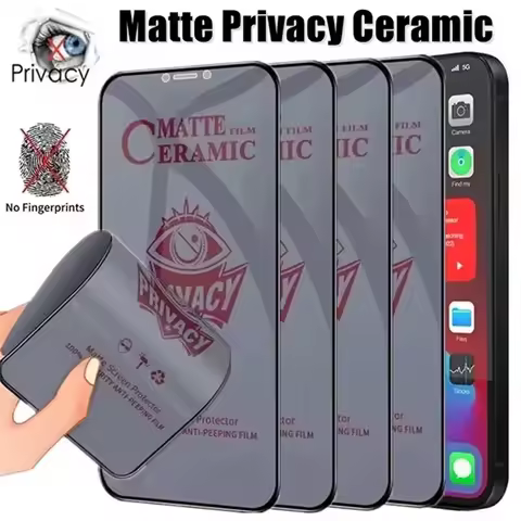 Matte Ceramic Privacy Screen Protector For Samsung Galaxy S24 Ultra S23 Ultra S22 S21 S24 Plus S20 S21 S23 FE Anti-Spy Film S 24