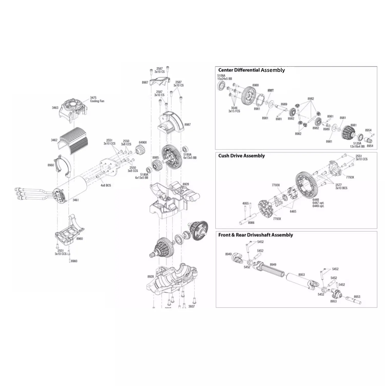 مجموعة كاملة من ترقية التفاضلية المعدنية الأمامية والخلفية لـ Traxxas Maxx Slash UDR WideMaxx 1/10 1/8, 37T 13T Steel Gear & Aluminu