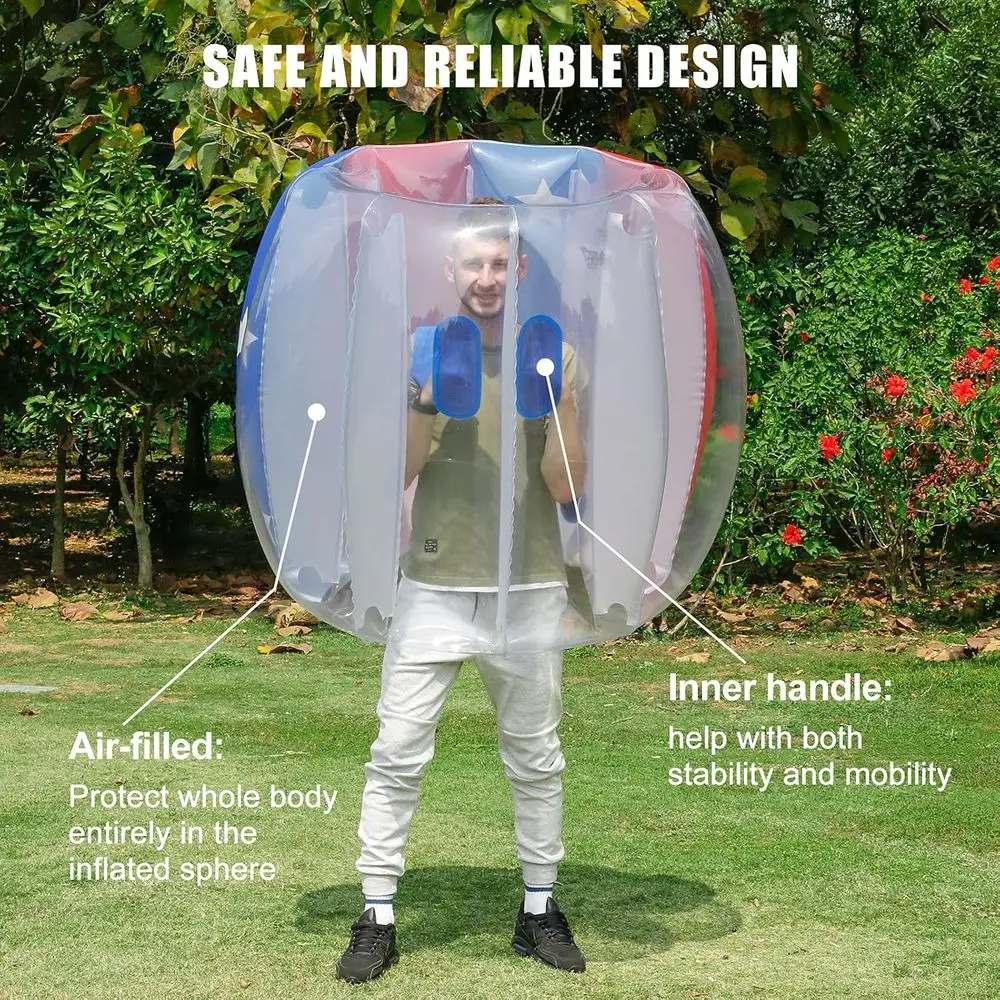 عبوة من كرات ممتصة للصدمات للبالغين والمراهقين، كرة هامستر بشرية قابلة للنفخ للملعب، الفناء، الحديقة #4