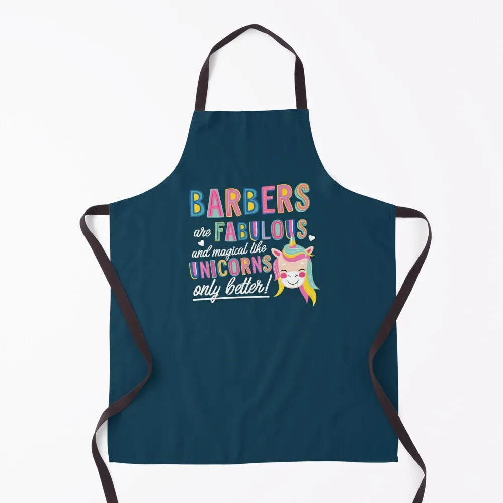 

Barbers are like Unicorns Gift Idea Apron Camping Kitchen For Women Kitchen New 2022 Year Apron