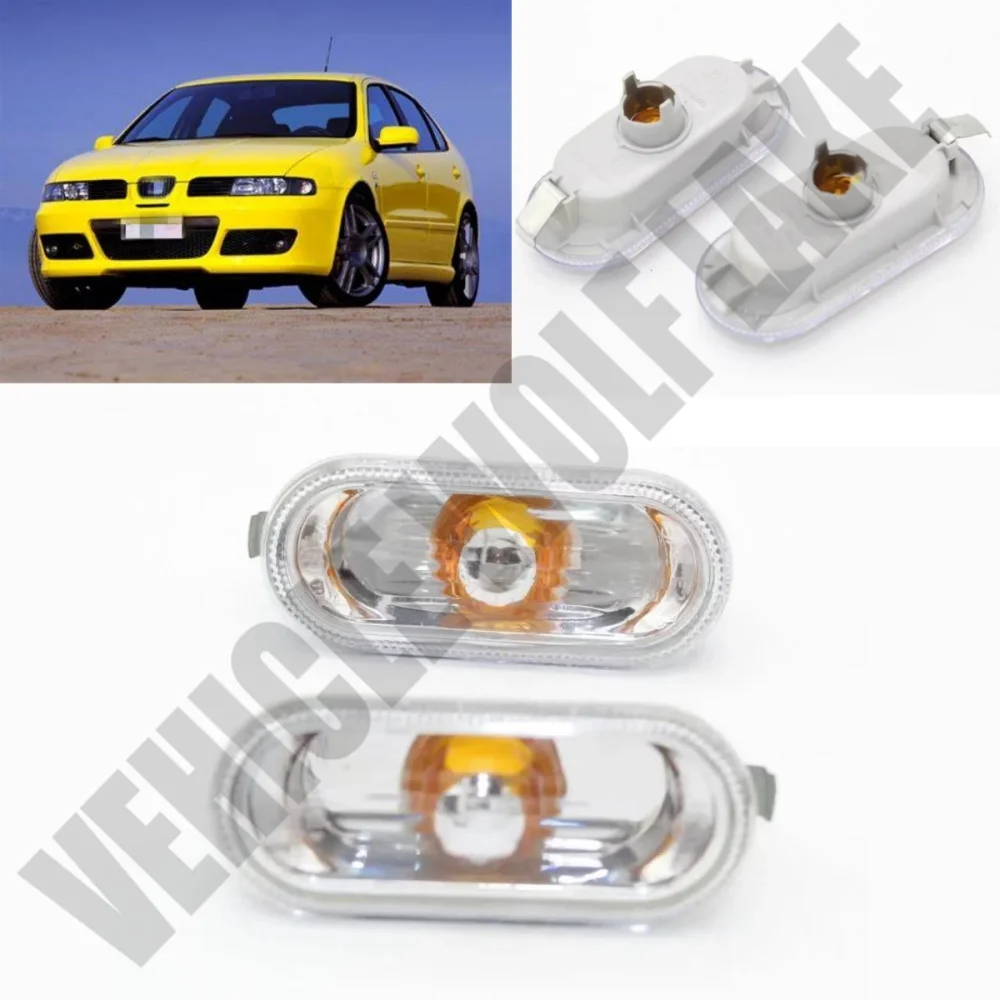 

2pcs Car Light For SEAT Leon 2000 2001 2002 2003 2004 2005 2006 Car-Styling Side Marker Turn Signal Light Lamp Repeater