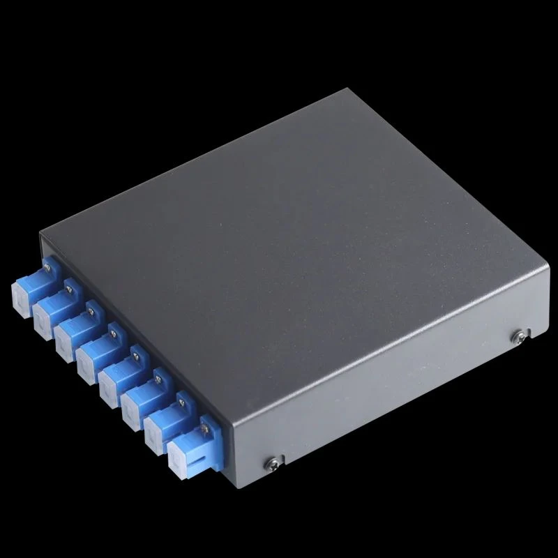 8 Port UPC/APC Fiber Patch Panel Desktop  Pigtail Optical Fiber Terminal Box with SC FC LC Pigtail
