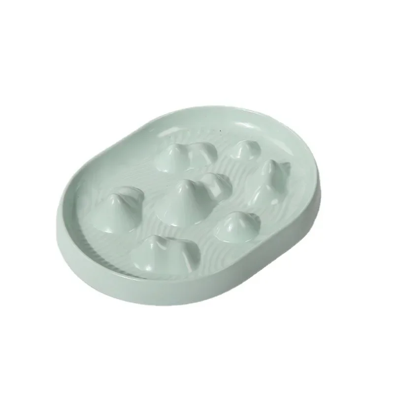 Pure Color Simple Slow Food Plate Slow Food Anti-choking Device Cat Bowl Dog Pet Supplies Pet Pet Accessories Cat Bowl